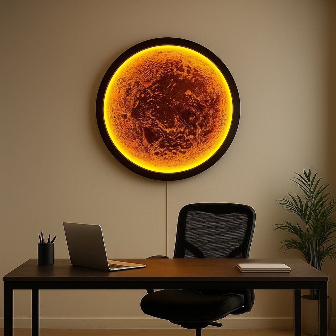 Galaxy Moon LED Wall Light | Modern Home Decor